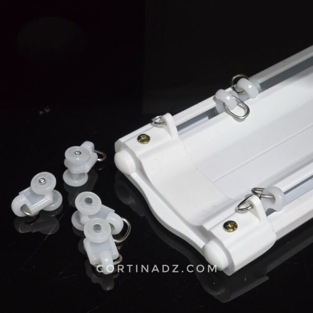 LA RAIL RIDEAU Aluminium DOUBLE BLANC - 3.50m